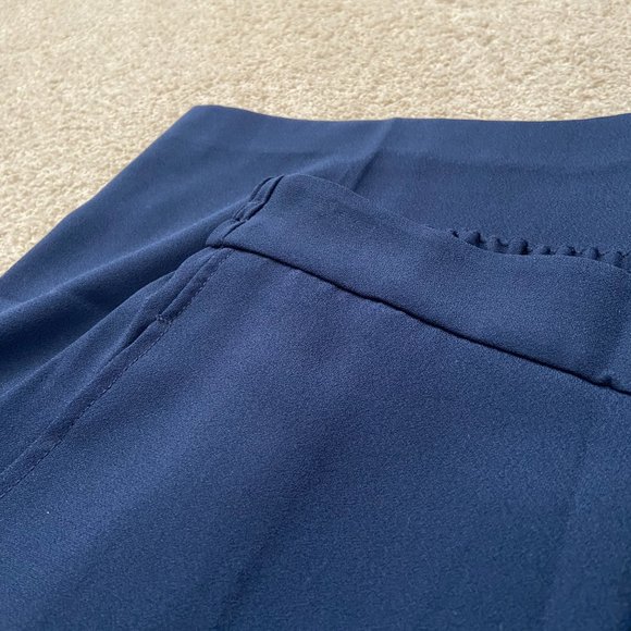 NWT Madewell Huston pull on crop pants navy blue size XS - Picture 9 of 9